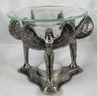 Diffuser, Tea Light, Winged Isis, Pewter