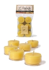 100 Percent Pure Beeswax Tea Light Candles 6 pack