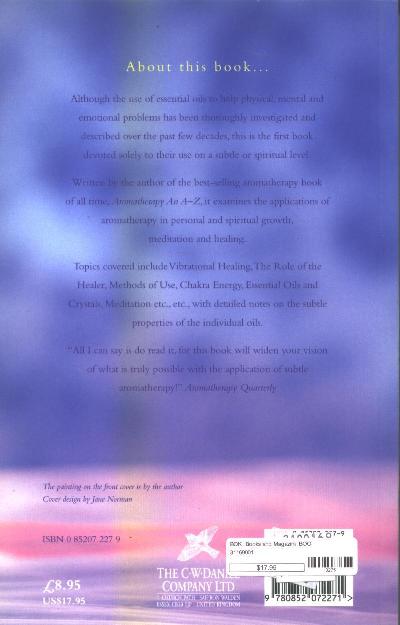 Subtle Aromatherapy by Patricia Davis Back Cover