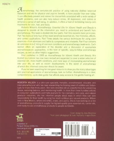 Aromatherapy - Essential Oils by Roberta Wilson Back Cover